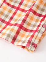 Rylee Faith Designs - Boy Thanksgiving Pumpkin Turkey Maple Leaf Plaid Jonjon - alternate view 5