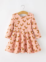 Rylee Faith Designs - Girls Thanksgiving Pumpkin Pie Dress Fall Twirl Dress