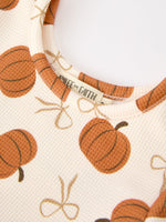 Rylee Faith Designs - Girls Thanksgiving Pumpkin Bow Dress - alternate view 3