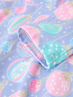 Rylee Faith Designs - Girls Pastel Christmas Ornament Print Twirl Dress - alternate view 4