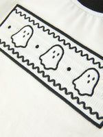 Rylee Faith Designs - Halloween Ghost Smocked Embroidered Tee Boys Short Set - alternate view 3