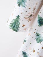 Rylee Faith Designs - Girls Christmas Tree & Star Ribbed Print Twirl Dress - alternate view 3