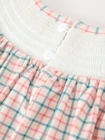 Rylee Faith Designs - Girls Christmas Smocked Plaid Dress with Tree Embroidery - alternate view 4