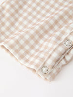 Rylee Faith Designs - Thanksgiving Boys Gingham Jon Jon Embroidered Romper - alternate view 7