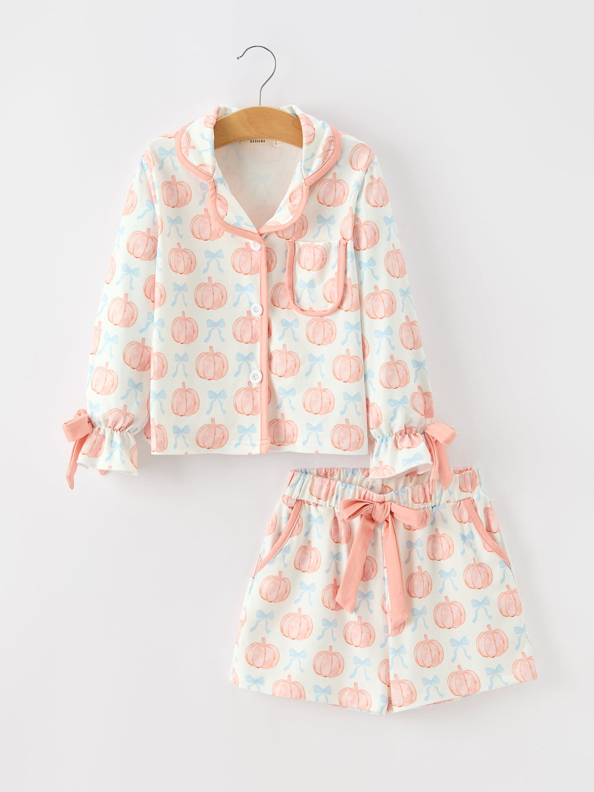 Rylee Faith Designs - Mommy and Me Fall Pumpkin Print Pajama Set - alternate view 3