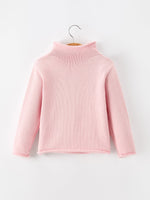 Rylee Faith Designs - Girls Christmas Candy Cane Bow Knit Sweater - alternate view 2