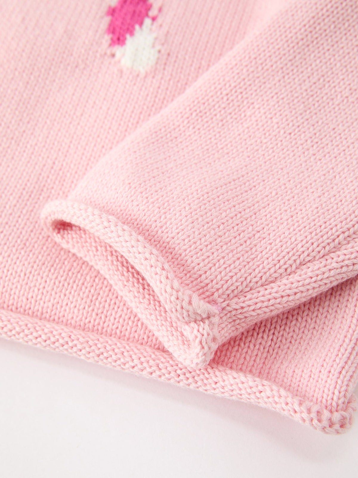 Rylee Faith Designs - Girls Christmas Candy Cane Bow Knit Sweater - alternate view 5