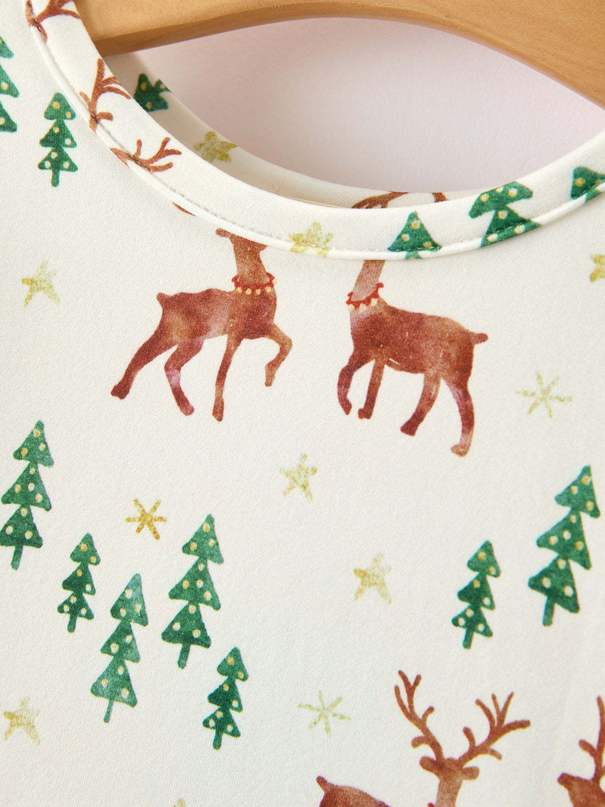 Rylee Faith Designs - Christmas Girls Deer & Pine Tree Holiday Twirl Dress - alternate view 3