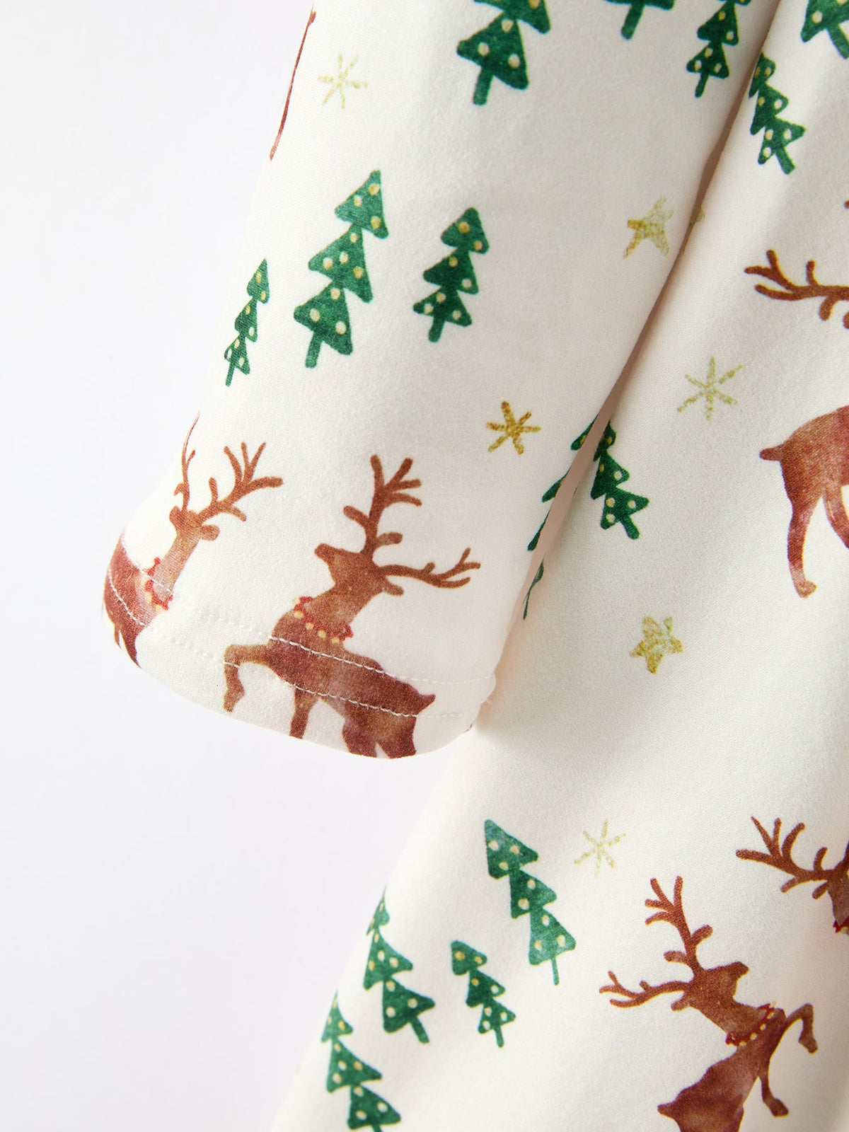 Rylee Faith Designs - Christmas Girls Deer & Pine Tree Holiday Twirl Dress - alternate view 4