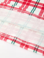 Rylee Faith Designs - Red Christmas Plaid Wreath Embroidered Girl Dress - alternate view 5