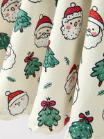 Rylee Faith Designs - Girls Santa & Christmas Tree Print Twirl Dress - alternate view 5