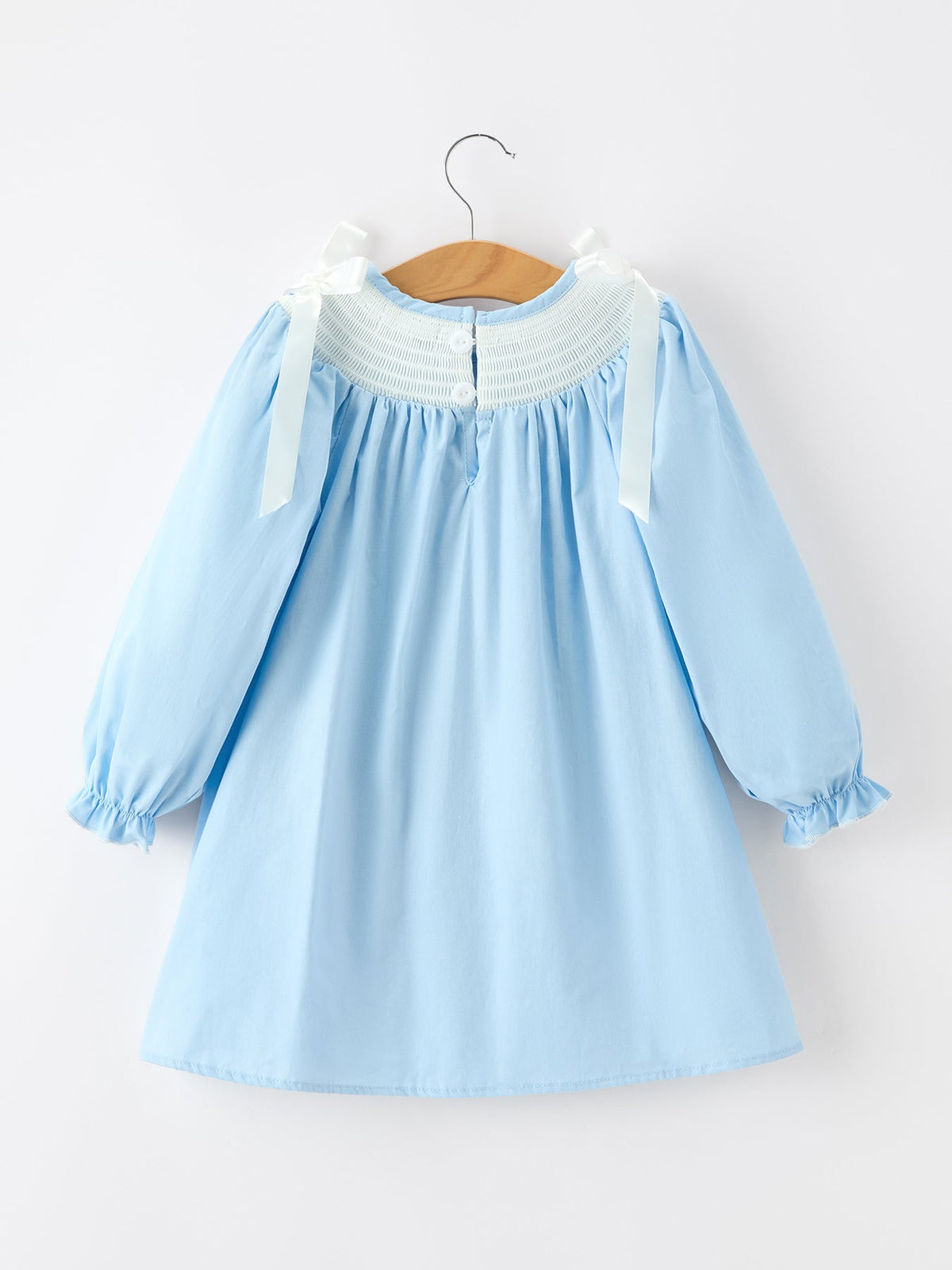 Rylee Faith Designs - Christmas Nativity Smocked Long Sleeve Girls Dress - alternate view 2