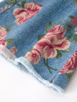 Rylee Faith Designs - Girls Floral Denim Bell Bottom Pants Rose Print Flare Jeans - alternate view 5