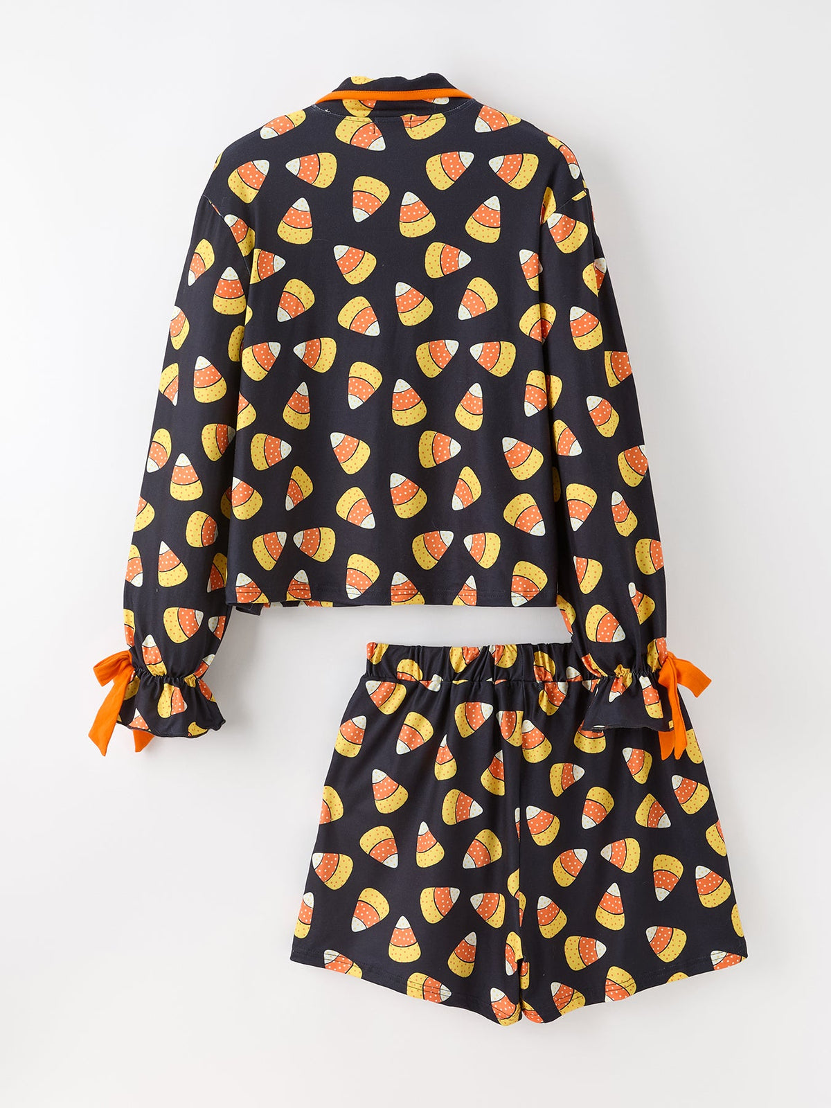 Rylee Faith Designs - Halloween Candy Corn Mommy and Me Pajama Set Matching Lounge Set - alternate view 11