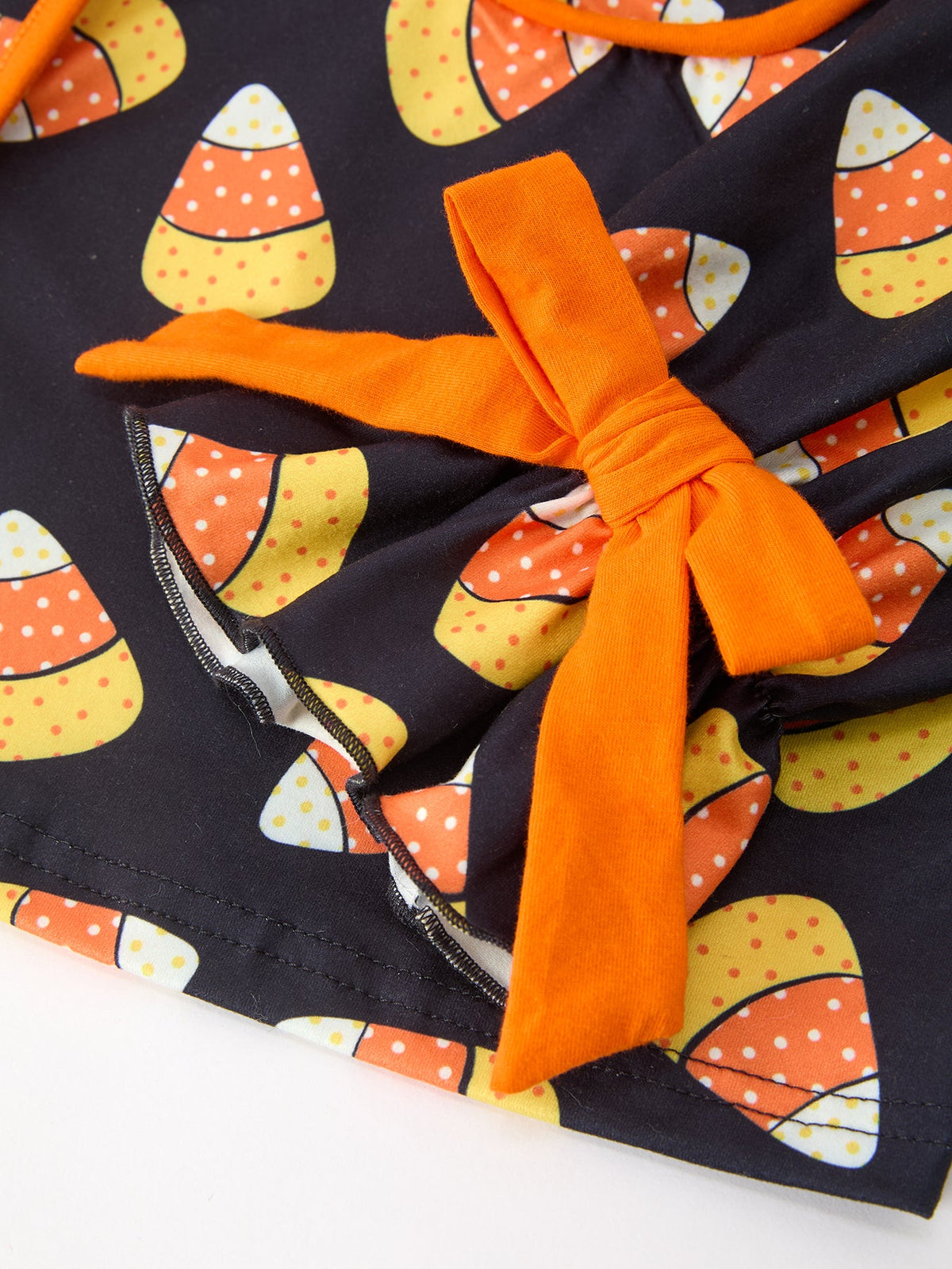 Rylee Faith Designs - Halloween Candy Corn Mommy and Me Pajama Set Matching Lounge Set - alternate view 13