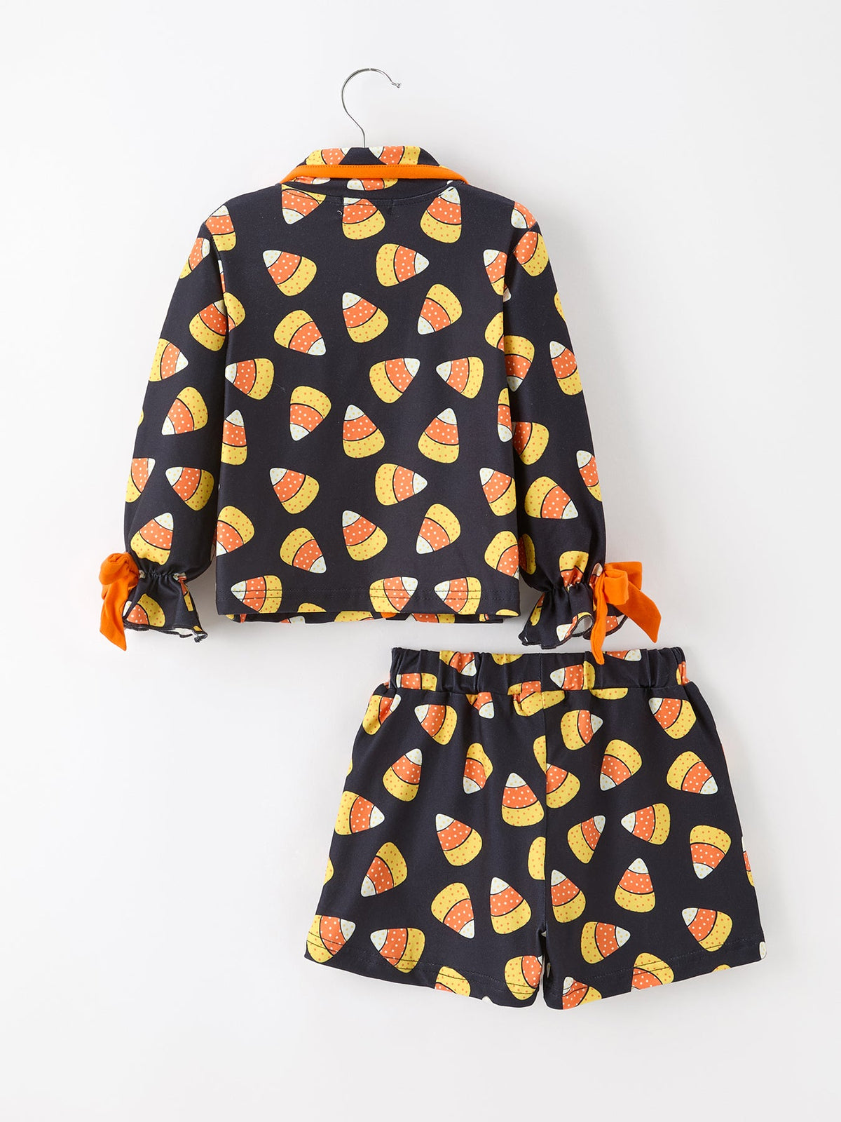 Rylee Faith Designs - Halloween Candy Corn Mommy and Me Pajama Set Matching Lounge Set - alternate view 6