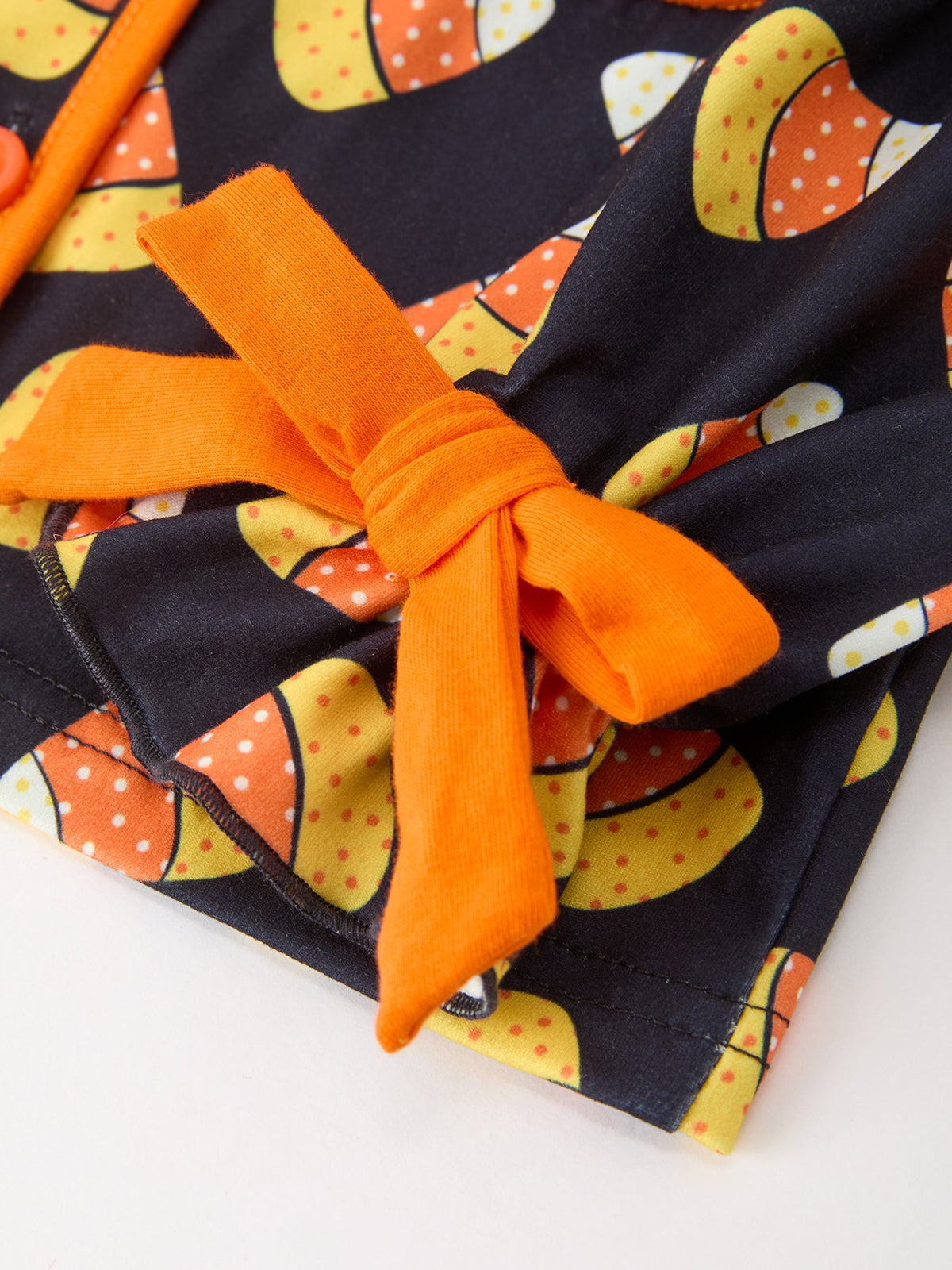 Rylee Faith Designs - Halloween Candy Corn Mommy and Me Pajama Set Matching Lounge Set - alternate view 8