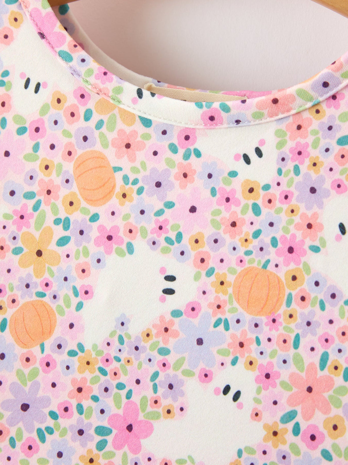 Rylee Faith Designs - Halloween Ghost Print Girls Twirl Dress Long Sleeve - alternate view 8