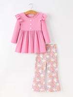 Rylee Faith Designs - Halloween Ghost Girls Bell Bottom Pant Set Ruffle - alternate view 6