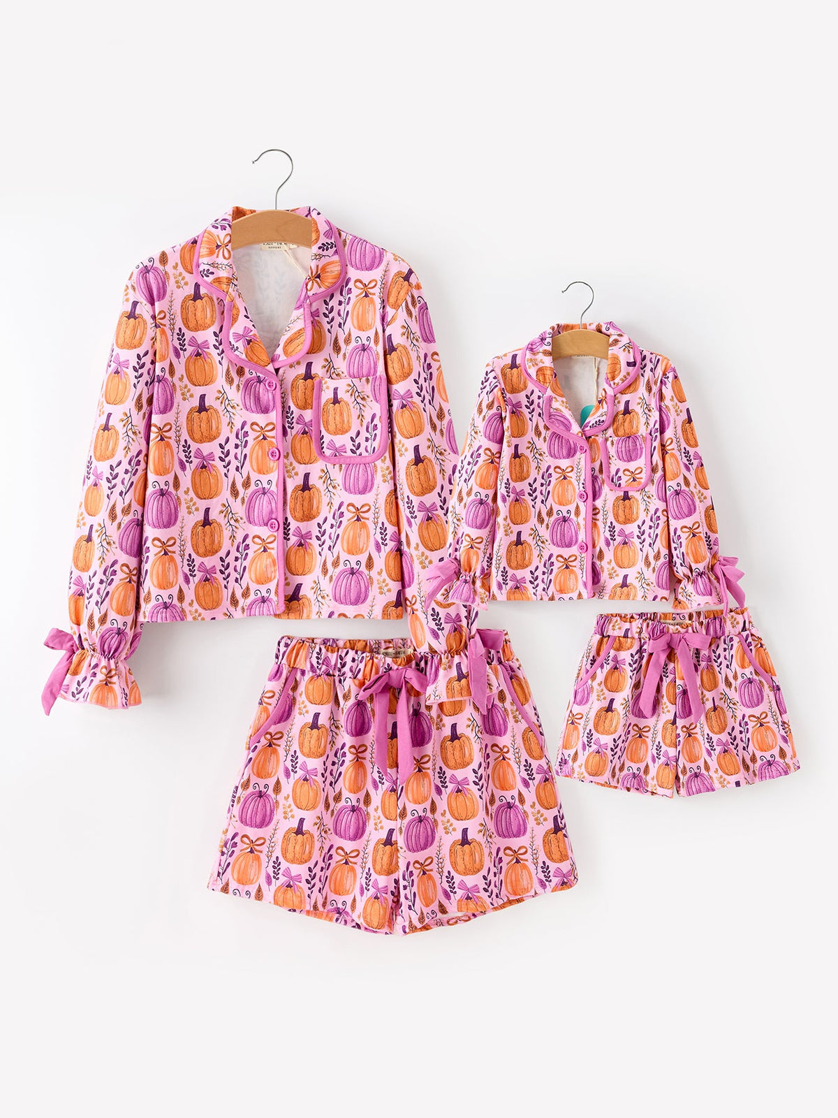 Rylee Faith Designs - Mommy & me Halloween Pumpkin Pajama Set - alternate view 8
