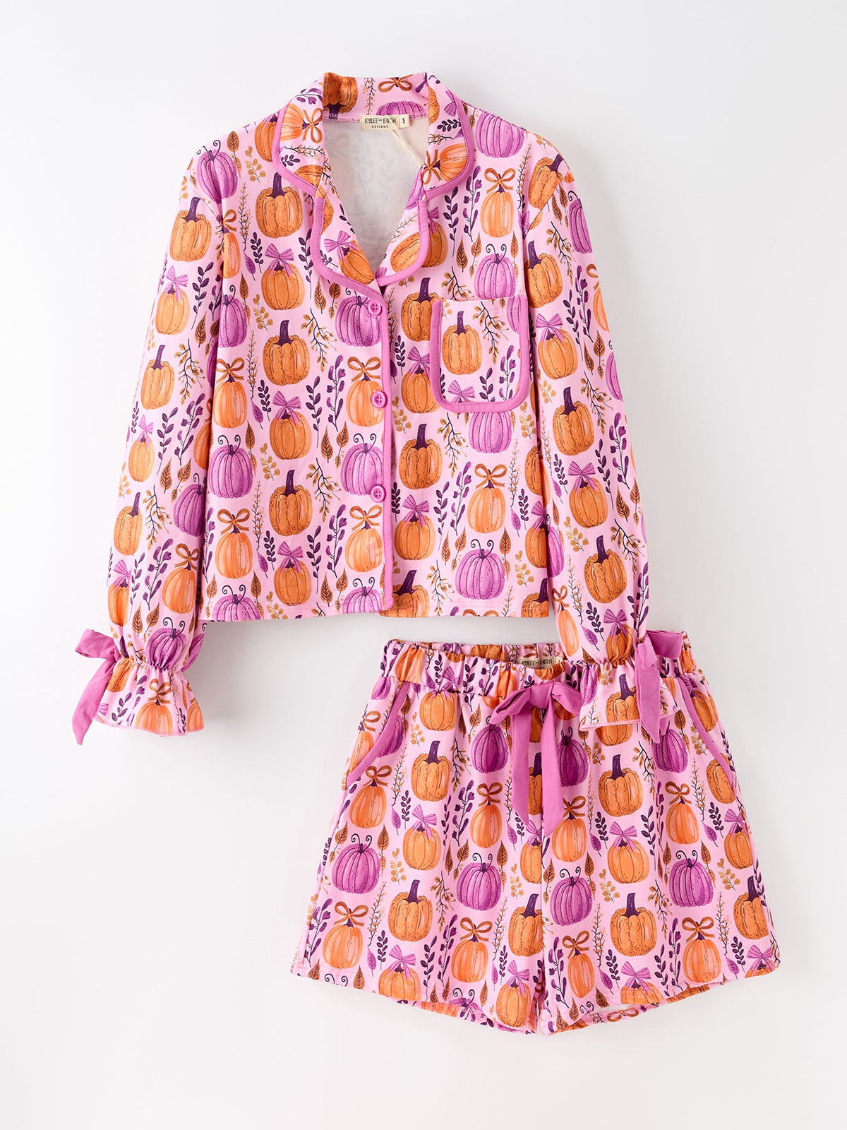 Rylee Faith Designs - Mommy & me Halloween Pumpkin Pajama Set - alternate view 9