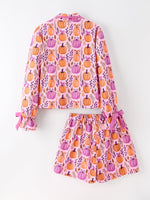 Rylee Faith Designs - Mommy & me Halloween Pumpkin Pajama Set - alternate view 10