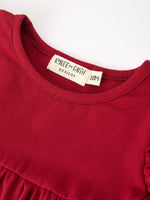 Rylee Faith Designs - Christmas Baby Girls Red Lace Bow Bloomer Set - alternate view 3
