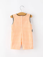 Rylee Faith Designs - Boys Halloween Dog Pumpkin Jonjon Plaid Trim Outfit - alternate view 2