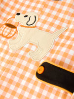 Rylee Faith Designs - Boys Halloween Dog Pumpkin Jonjon Plaid Trim Outfit - alternate view 4