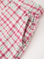 Rylee Faith Designs - Fall Pumpkin Boys Outfit Set Red Tee Plaid Shorts Set - alternate view 5