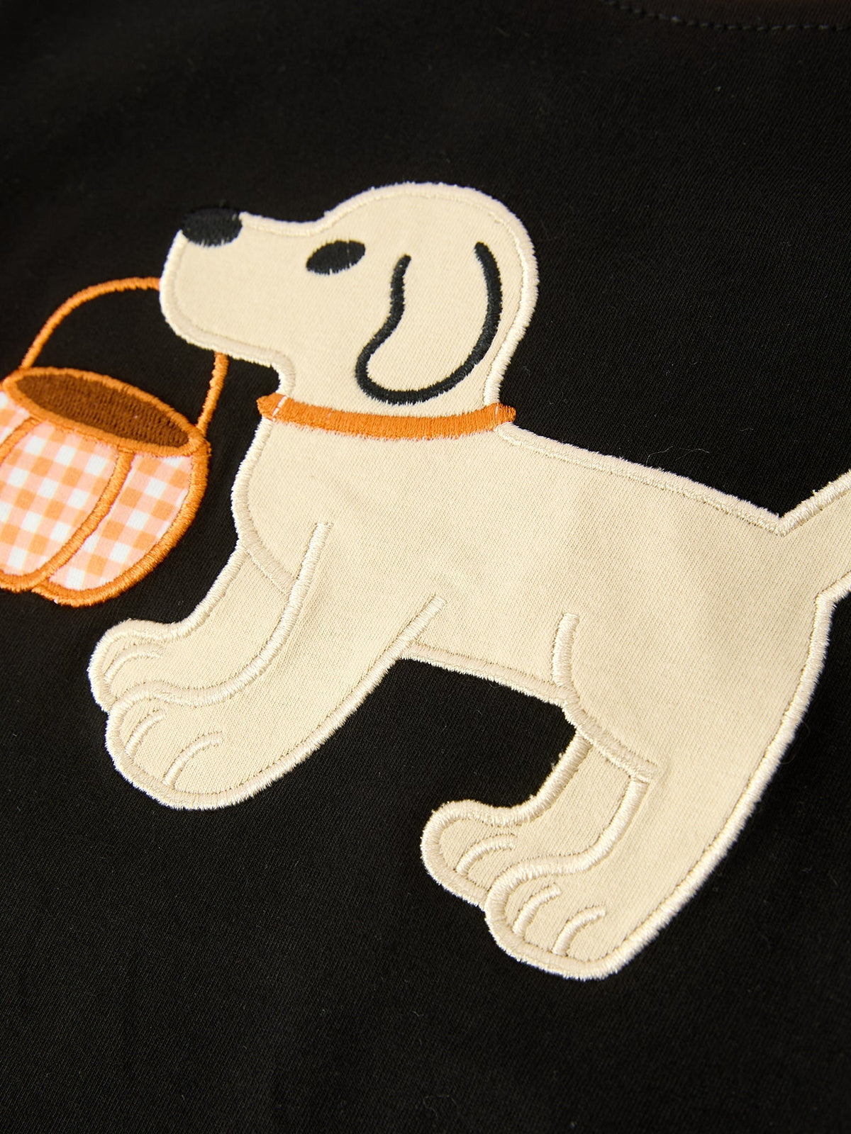 Rylee Faith Designs - Boys Halloween Dog Pumpkin Outfit Set Plaid Pants - alternate view 4