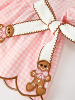 Rylee Faith Designs - Christmas Girls Gingerbread Peter Pan Collar Bloomer Set - alternate view 9