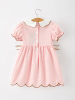 Rylee Faith Designs - Christmas Girls Gingerbread Peter Pan Collar Dress - alternate view 7