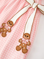 Rylee Faith Designs - Christmas Girls Gingerbread Peter Pan Collar Dress - alternate view 9