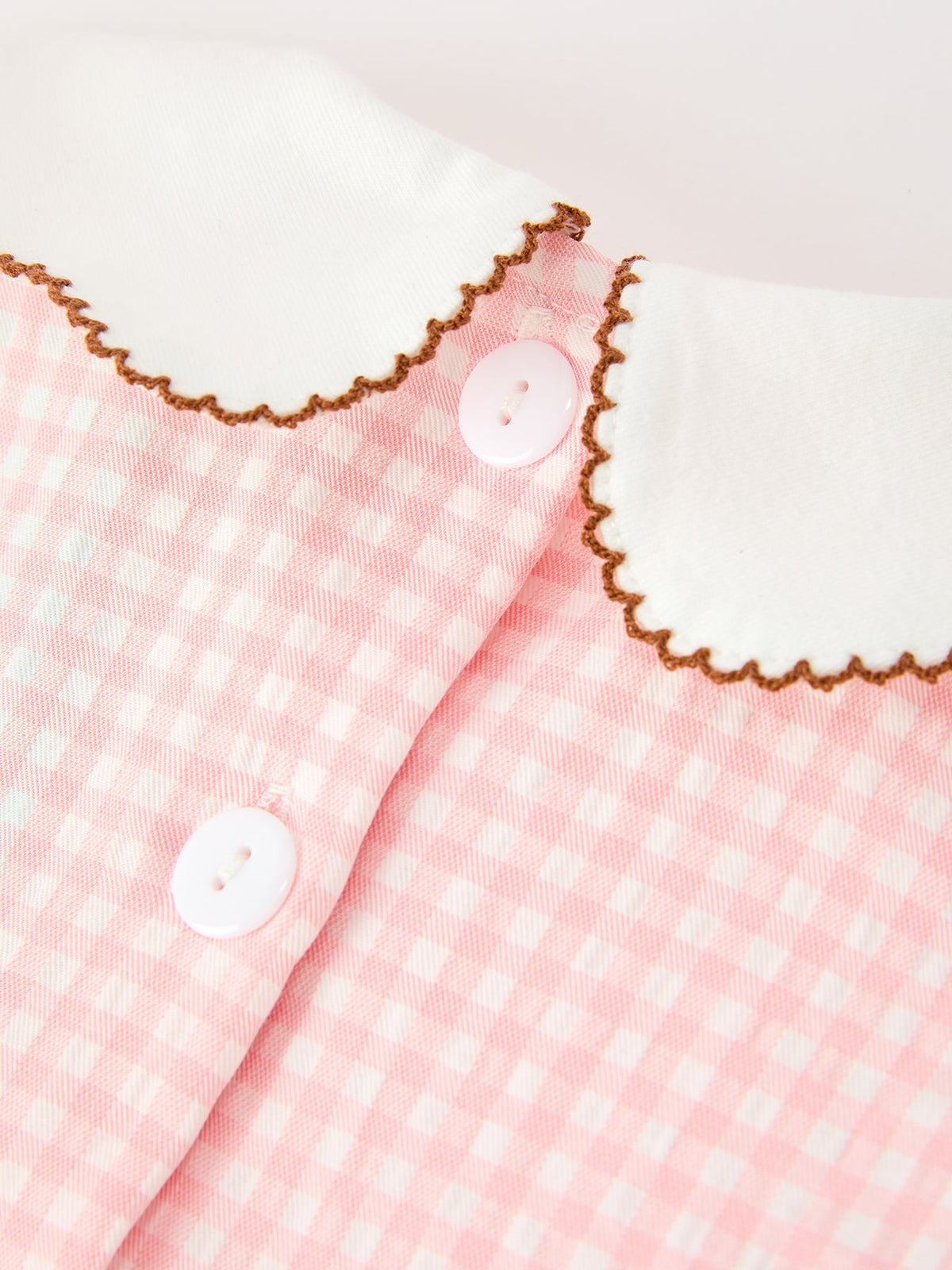 Rylee Faith Designs - Christmas Girls Gingerbread Peter Pan Collar Dress - alternate view 10