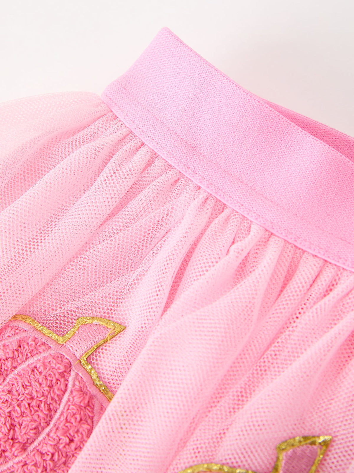 Rylee Faith Designs - Fall Girls Pink Pumpkin Appliqué Tulle Skirt - alternate view 4