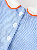 Rylee Faith Designs - Fall Girls Pumpkin Appliqué Peter Pan Collar Bloomer Set - alternate view 4