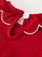 Rylee Faith Designs - Baby Girls Christmas Reindeer Smocked Bubble Romper - alternate view 9