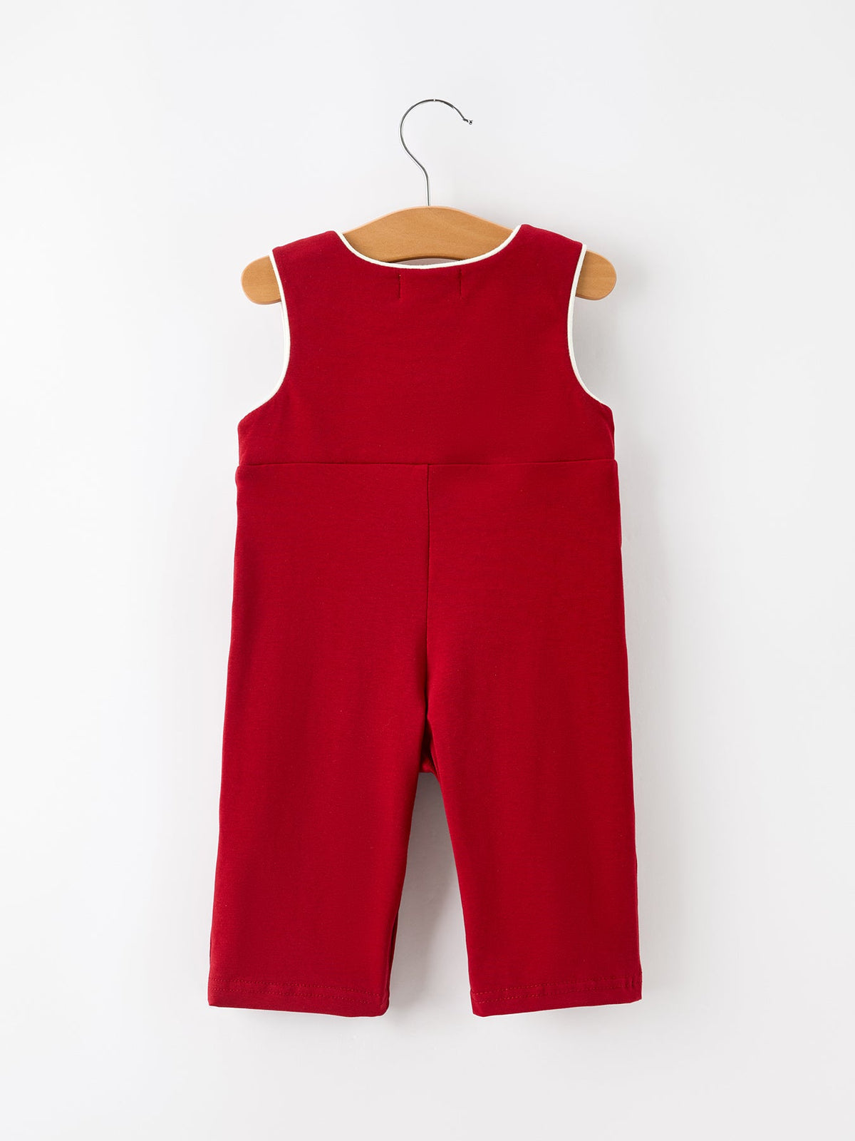 Rylee Faith Designs - Baby Boys Christmas Reindeer Smocked Red Jonjon - alternate view 7