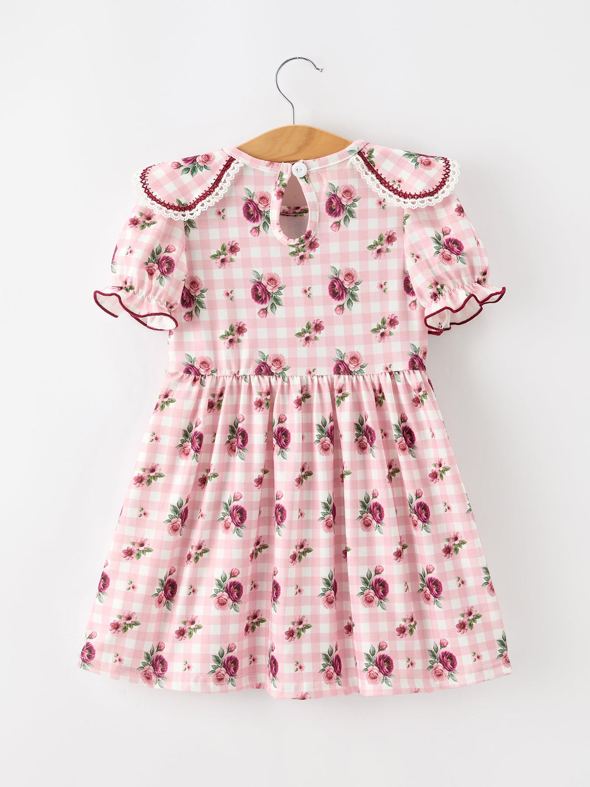 Rylee Faith Designs - Fall Toddler Girls Vintage Smocked Floral Dress - alternate view 2