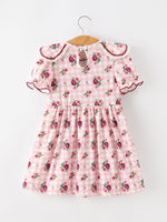 Rylee Faith Designs - Fall Toddler Girls Vintage Smocked Floral Dress - alternate view 2