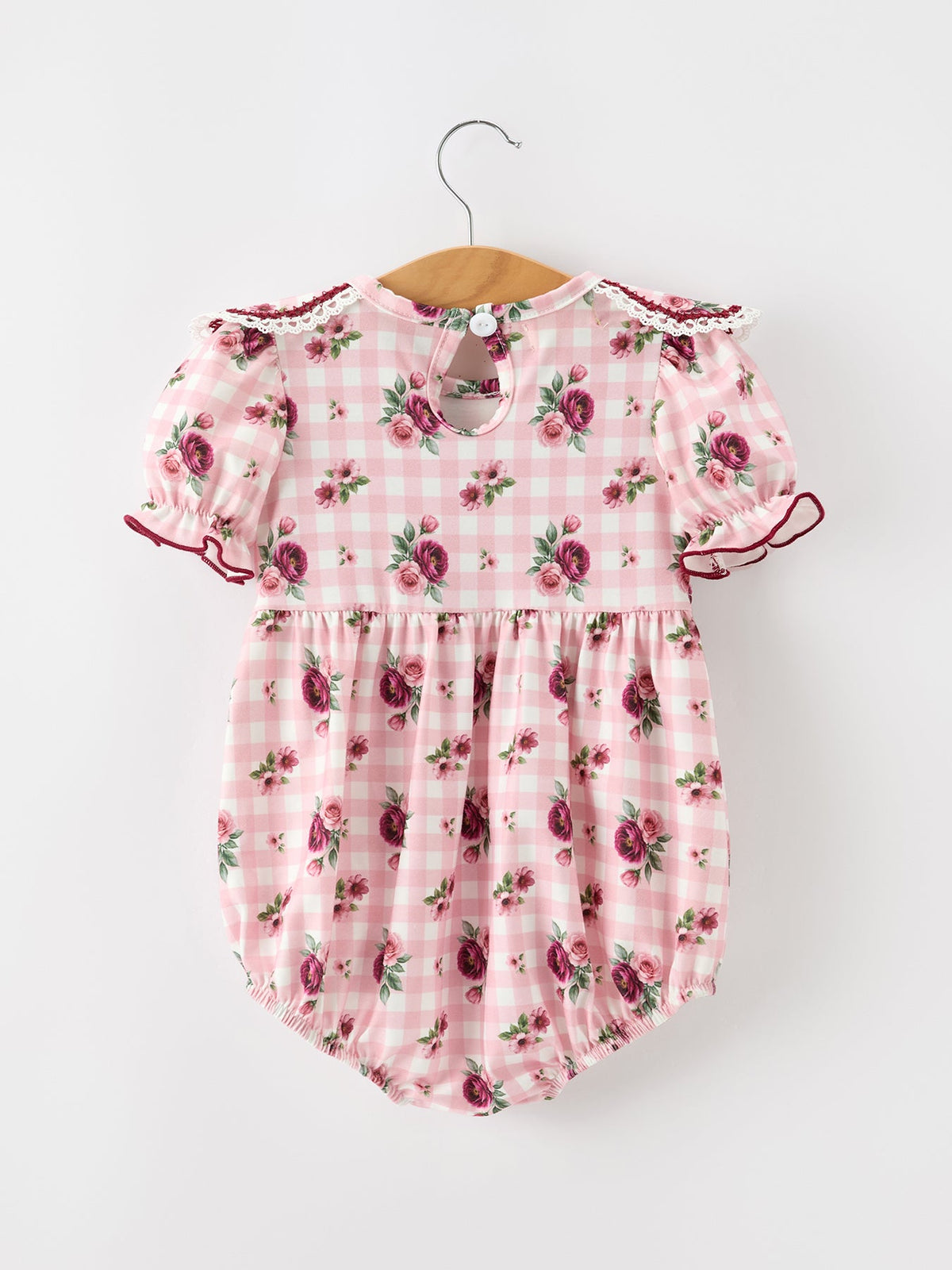 Rylee Faith Designs - Fall Baby Girls Vintage Smocked Floral Romper - alternate view 2