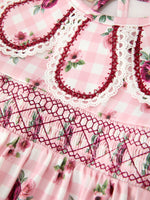 Rylee Faith Designs - Fall Baby Girls Vintage Smocked Floral Romper - alternate view 3