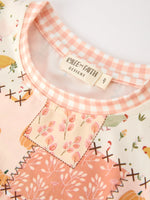 Rylee Faith Designs - Thanksgiving Pumpkin Patchwork Girls Top And Shorts Outfit - alternate view 3
