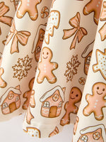 Rylee Faith Designs - Christmas Gingerbread Cookie Girls Long Sleeve Twirl Dress - alternate view 5