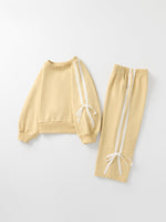 Rylee Faith Designs - Girls Bow Trim Sweatshirt and Pants Set - alternate view 19