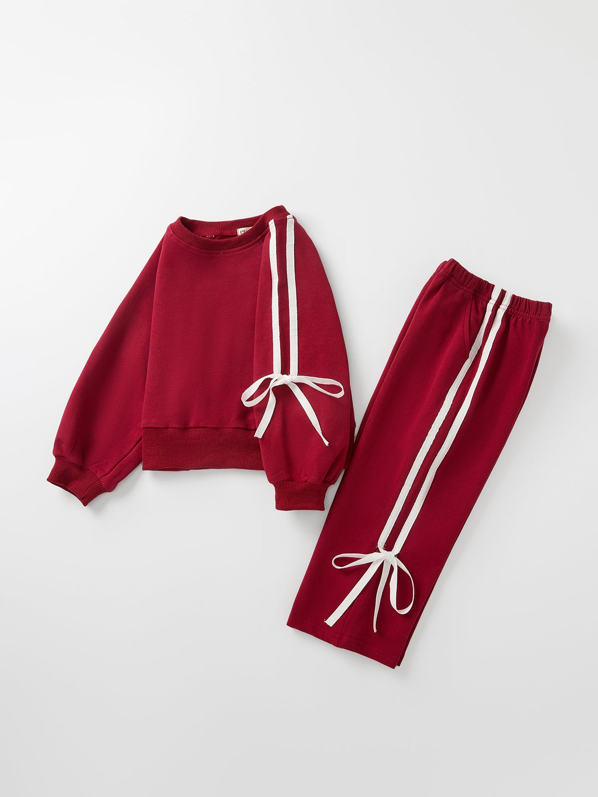 Rylee Faith Designs - Girls Bow Trim Sweatshirt and Pants Set - alternate view 20