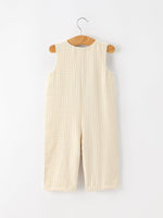 Rylee Faith Designs - Goose Embroidered Beige Plaid Baby Boys Jonjon - alternate view 2
