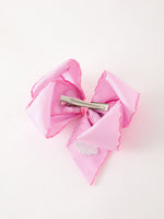 Rylee Faith Designs - Halloween Girls Pink Ghost Embroidered 6.25" Hair Bow - alternate view 6