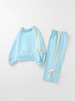 Rylee Faith Designs - Girls Bow Trim Sweatshirt and Pants Set - alternate view 18
